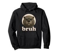 Divertente Beaver Bruh Umorismo Meme Zoo Day Ragazzi Ragazze Felpa con Cappuccio