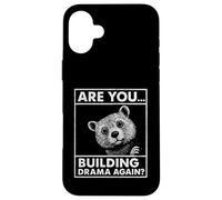 Divertente Beaver Pun Building Dramma Ancora Umorismo Animale Custodia per iPhone 16 Plus