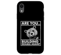 Divertente Beaver Pun Building Dramma Ancora Umorismo Animale Custodia per iPhone XR
