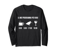 Divertente Beccaccia Caccia Cacciatore Programma Per Oggi Maglia a Manica