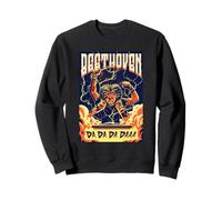 Divertente Beethoven da da Daaa Rock Style Retro Vintage Felpa