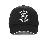 Divertente Berretto da Baseball da Uomo My Boat My Rules, Moda, Nuovo Unisex, Capitano, Skipper, Barca, Yacht, Regalo, Cappello da Sole, Cappelli Estivi con Snapback