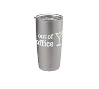 Divertente bevanda fuori ufficio vacanza prendere una pausa cocktail Bicchiere termico in acciaio inox doppia parete