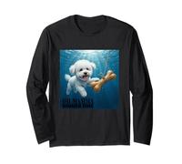 Divertente Bichon Frise Nuoto Subacqueo Maglia a Manica