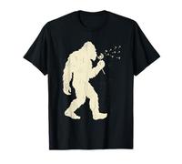 Divertente Bigfoot Che soffia Il Dente di Leone Desiderio Maglietta