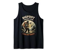 Divertente Bigfoot Escursionismo Club Non Lasciare Tracce Escursionista Canotta