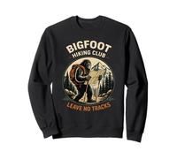 Divertente Bigfoot Escursionismo Club Non Lasciare Tracce Escursionista Felpa