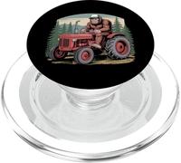 Divertente Bigfoot Farmer Guidare Trattore nella foresta PopSockets PopGrip per MagSafe