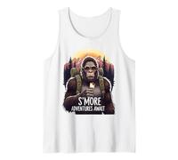 Divertente Bigfoot Marshmallow S'More Adventures Await All'aperto Canotta