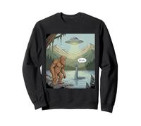 Divertente Bigfoot Sasquatch Loch Ness Mostro UFO Alieno Felpa