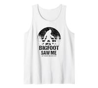 Divertente Bigfoot Saw Me Sasquatch Canotta