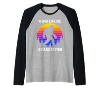 Divertente Bigfoot Un papà come me è difficile trovare la foresta Maglia con Maniche Raglan