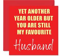 Divertente biglietto compleanno marito | Another Year Older Still My Favorite
