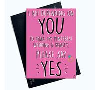 Divertente biglietto da damigella d'onore Will You Be My Bridesmaid Card damigella d'onore Biglietto di nozze damigella d'onore Scheda di proposta di damigella d'onore Amici PC595