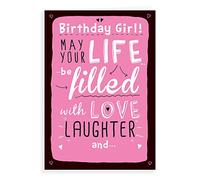 Divertente biglietto di auguri di compleanno con scritta "Life filled with", 17,8 x 12,7 cm, Regal Publishing