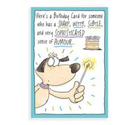 Divertente biglietto di auguri di compleanno Sharp witty thin - 17,8 x 12,7 cm - Regal Publishing