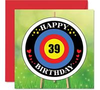 Divertente biglietto di auguri il 39° compleanno uomini e donne età target biglietto di auguri papà mamma figlio figlia fratello sorella zio cugino 145mm biglietto di