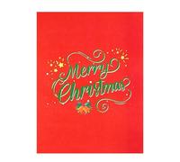 Divertente biglietto di Natale - Cartolina Happy Christmas - Forniture per le vacanze, biglietti scritti a mano, decorativi per feste di compleanno