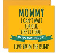 Divertente biglietto la festa della mamma - First Cuddle - Happy Mother's Day Cards for Mommy from Bump Cute Mom Gifts 145mm biglietti di auguri speciali mamma mamma mamma