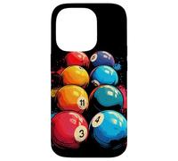 Divertente Biliardo Snooker Custodia per iPhone 14 Pro