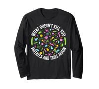 Divertente Biologia Design Insegnanti di Biologia e Nerd del Laboratorio di Biochimica Maglia a Manica