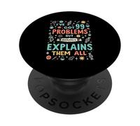 Divertente Biologia Scherzi Scuola Soggetto Biologo Insegnante di Scienze PopSockets PopGrip Adesivo