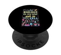 Divertente Biologia Scherzi Scuola Soggetto Biologo Insegnante di Scienze PopSockets PopGrip Adesivo