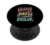 Divertente Biologia Scherzi Scuola Soggetto Biologo Insegnante di Scienze PopSockets PopGrip Adesivo