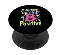 Divertente Biologia Scherzi Scuola Soggetto Biologo Insegnante di Scienze PopSockets PopGrip Adesivo