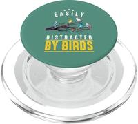 Divertente birdwatching facilmente distraibile dagli uccelli PopSockets PopGrip per MagSafe