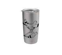 Divertente birdwatching migliore amico impilato piccione amante degli uccelli Bicchiere termico in acciaio inox doppia parete