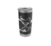 Divertente birdwatching migliore amico impilato piccione amante degli uccelli Bicchiere termico in acciaio inox doppia parete