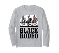 Divertente Black Rodeo Detto Cowgirl Power Horse Queen Donne Uomini Maglia a Manica