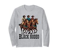 Divertente Black Rodeo Detto Cowgirl Power Horse Queen Donne Uomini Maglia a Manica