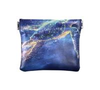 Divertente Blu Tartaruga di Mare di Modo Delle Donne Piccola Borsa Della Moneta di Cuoio Decorativo Borse Cosmetiche per la Borsa per gli Uomini Donne Travel de moned