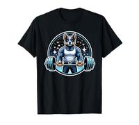 Divertente Blue Heeler Sollevamento Pesi Deadlift Fitness Palestra Allenamento Maglietta