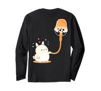 Divertente Boba Bubble Milk Tea Is Rabbit Bunny Fuel Art sul Retro Maglia a Manica