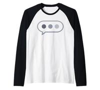Divertente Bolla di Testo Qualcuno Sta digitando Messaggio Maglia con Maniche Raglan