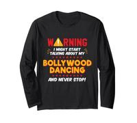 Divertente Bollywood ballando Scherzo Grafico Maglia a Manica