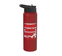 Divertente bombetta da bowling con 10 puntine, design da uomo e donna Stainless Steel Insulated Water Bottle