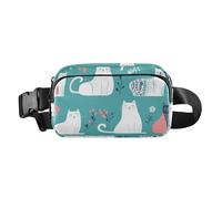 Divertente borsa a tracolla bianca con uccelli dal ventre rosso, elegante borsa a tracolla per le donne borse da viaggio, Colore 02, 1 Size