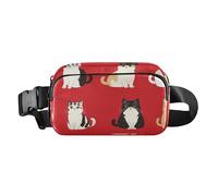 Divertente borsa a tracolla bianca con uccelli dal ventre rosso, elegante borsa a tracolla per le donne borse da viaggio, Colore 08, 1 Size