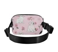 Divertente borsa a tracolla bianca con uccelli dal ventre rosso, elegante borsa a tracolla per le donne borse da viaggio, Colore 12, 1 Size