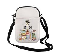 Divertente borsa a tracolla con scritta "I'm OK", regalo per donne e mamme, I Am Ok Cr Uk, 0