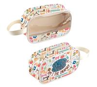 Divertente borsa cosmetica trasparente per cucito, regalo per amanti del cucito, sarta, regalo per amanti del cucito, Sono io la Borsa