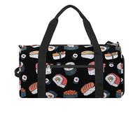 Divertente borsa da palestra giapponese con scomparto per scarpe, borsone da viaggio, weekender, per la notte, per yoga