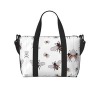 Divertente borsa da viaggio con api stampate, borsa da viaggio per adulti, adatta per viaggi, campeggio, picnic