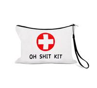Divertente borsa organizer da viaggio per medicinali per viaggi, vacanze, lavoro, kit di pronto soccorso portatile per pillole medicinali con cinghia anti perdita, Meds Bag 3-3