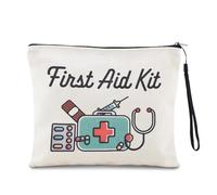 Divertente borsa organizer da viaggio per medicinali per viaggi, vacanze, lavoro, kit di pronto soccorso portatile per pillole medicinali con cinghia anti perdita, Yhmbagmeds3-4uk