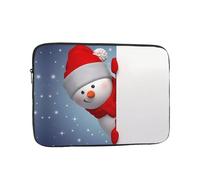 Divertente borsa per computer da 25,4 cm con motivo natalizio, borsa portatile per computer, adatta per viaggi d'affari e pendolarismo